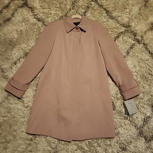 FS Limited Woman's Size S lined dusty pink single breasted dress/pea coat NWT